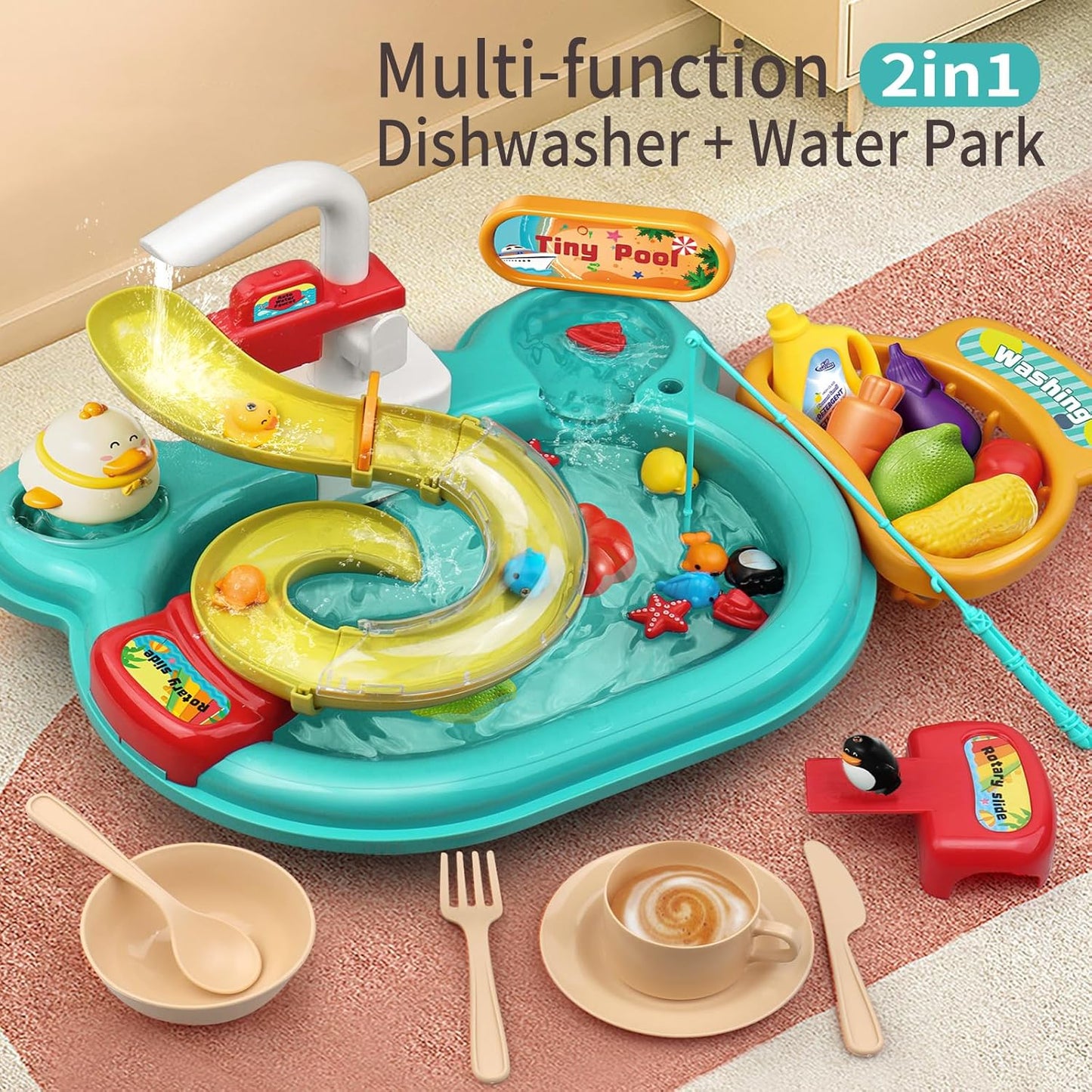 Fregadero Acuático Multifunción – Juego Sensorial con Agua Real