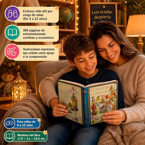Libro de 384 páginas: Cuéntame clásicos