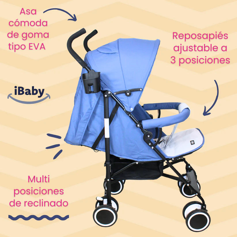 Carriola Ischia iBaby – Bastón ultraligera y plegable