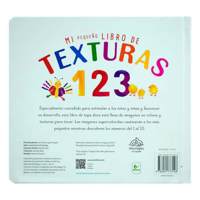 Mi pequeño libro de texturas: Versión "123" y/o Versión "ABC"