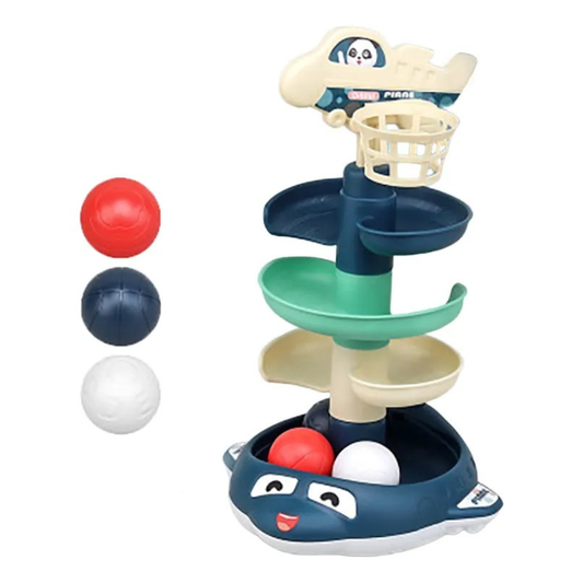 Juego de Encestar con Rieles – Juguete Didáctico de Precisión