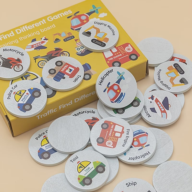 Memorama Didáctico Montessori – Números o Transporte para Aprender Jugando