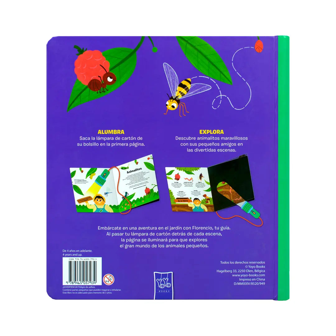 LIBRO INFANTIL: ¡Alumbra y explora! : Animalitos y/o Vehículos