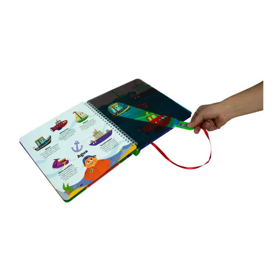 LIBRO INFANTIL: ¡Alumbra y explora! : Animalitos y/o Vehículos