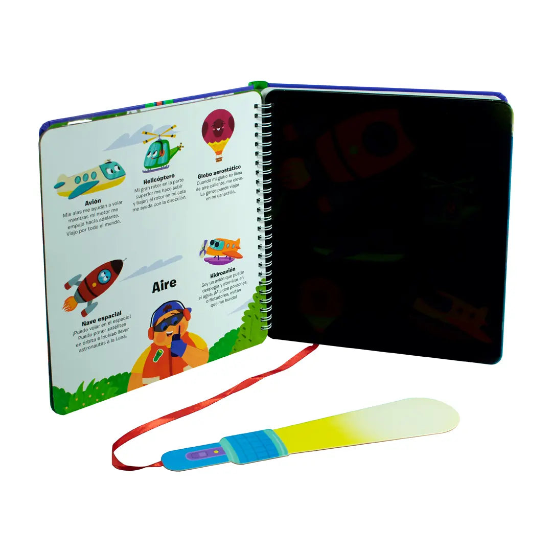LIBRO INFANTIL: ¡Alumbra y explora! : Animalitos y/o Vehículos