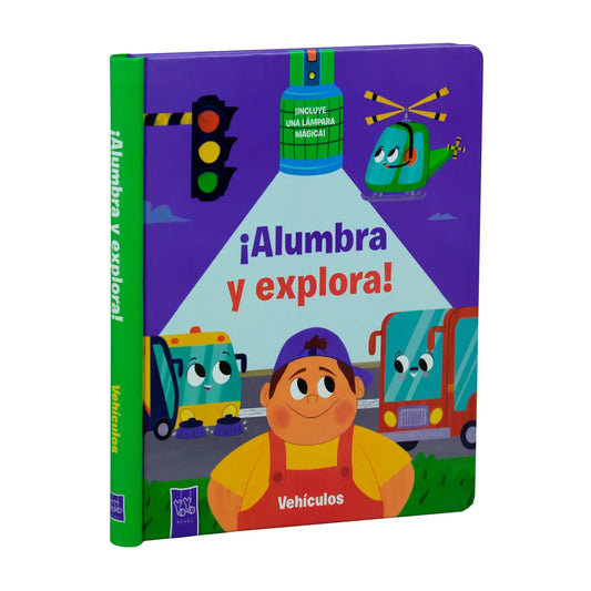 LIBRO INFANTIL: ¡Alumbra y explora! : Animalitos y/o Vehículos