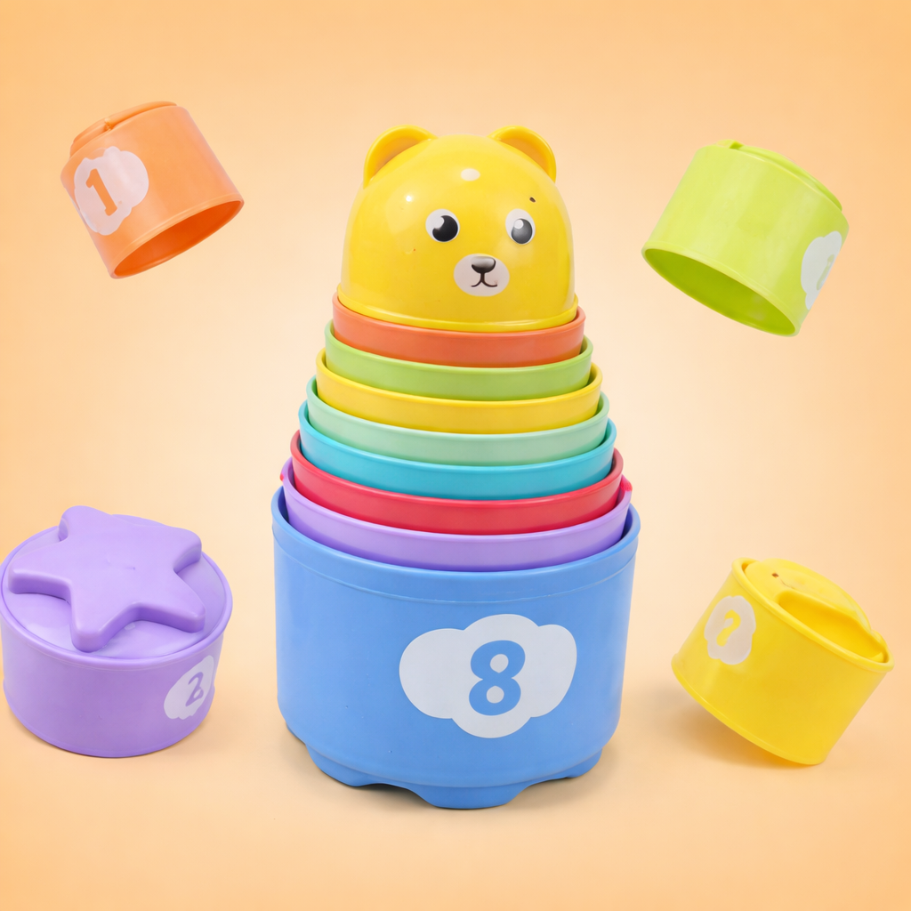 Torre de Apilamiento Educativa para Bebés – Desarrollo y Coordinación