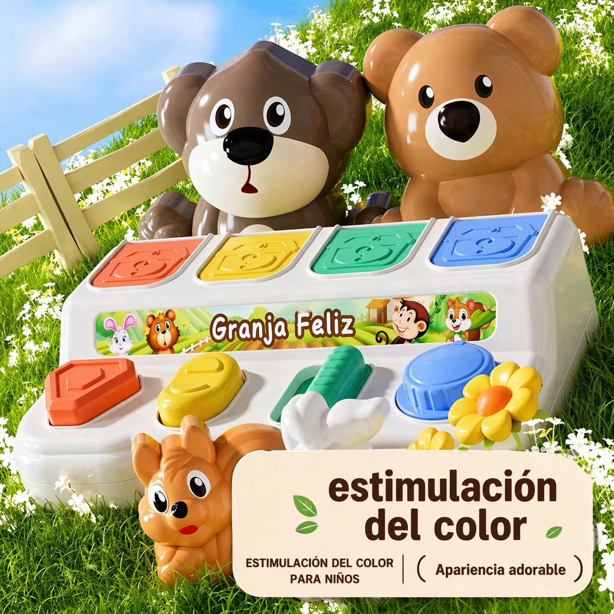 Animalitos del Campo Pick-a-Boo Montessori