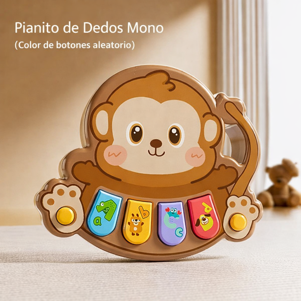 Mini Piano Musical Sensorial León o Changuito para Bebés
