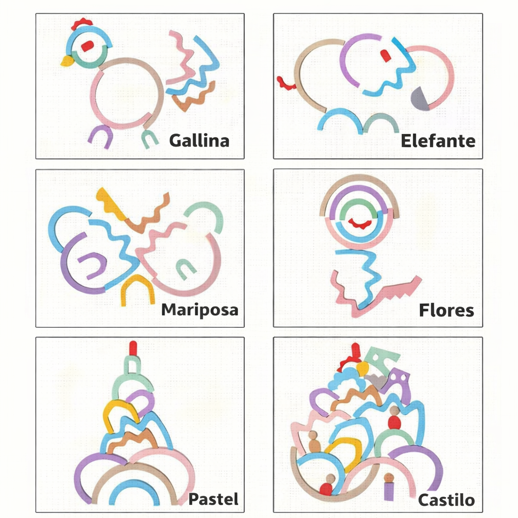 Ciudad Arcoíris Montessori de Madera – Juego Creativo