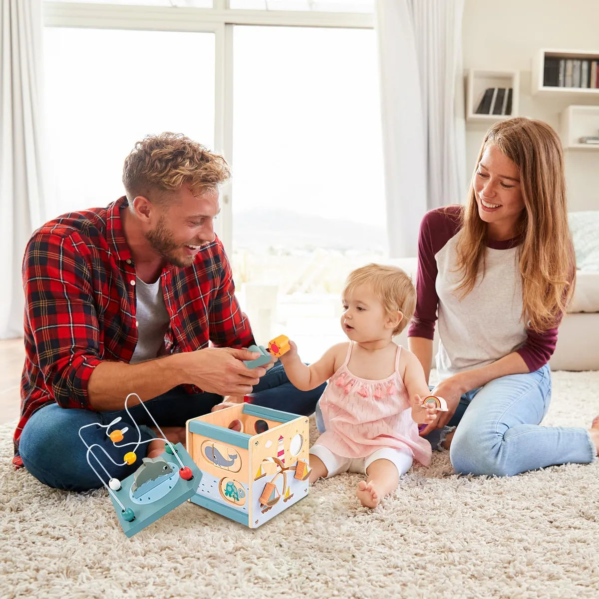 "Cubo Oceánico IQ" - Cubo Dinámico del Océano con 6 Juegos Educativos