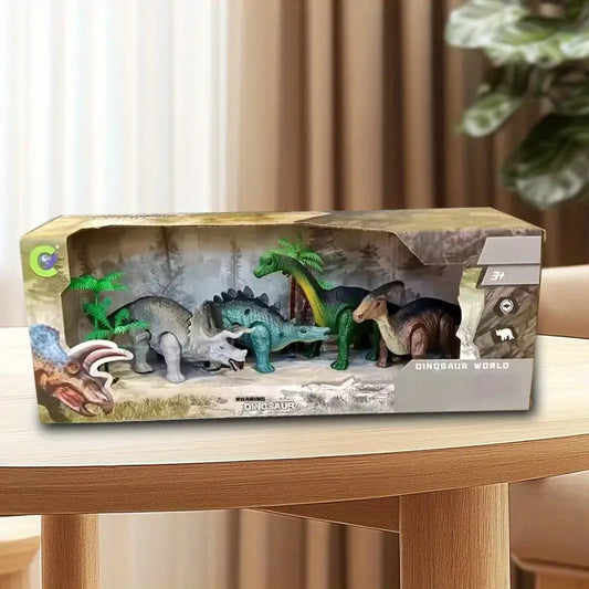 "DinoMóviles" - Set de 4 Dinosaurios con Caminata Automática