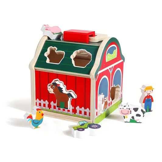 "Pequeños Granjeros" - Set de Clasificación de Animales para Bebés