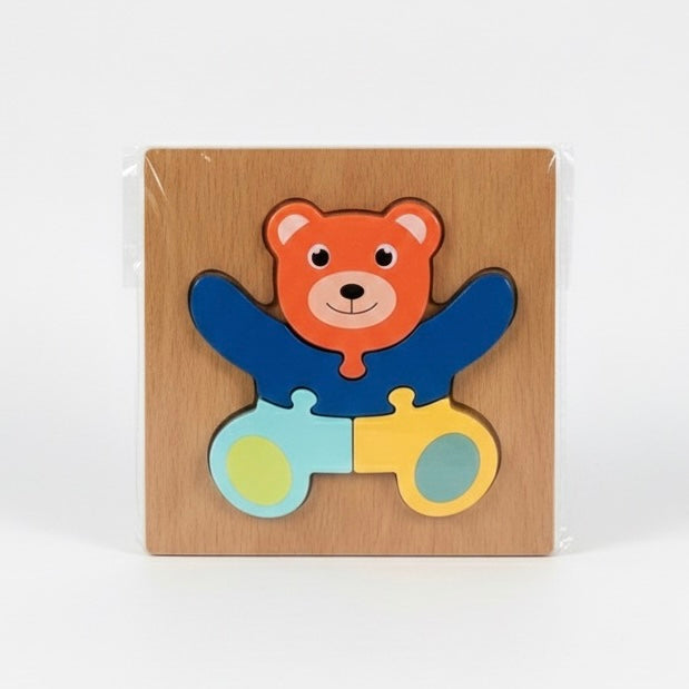 Pequepuzzle: Aprendo Jugando" Rompecabezas de Madera con Encantadores Diseños