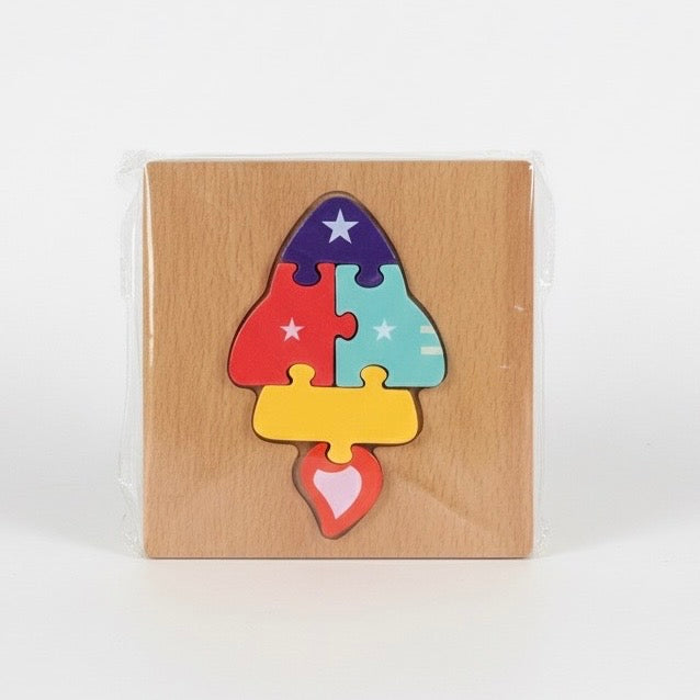 Pequepuzzle: Aprendo Jugando" Rompecabezas de Madera con Encantadores Diseños