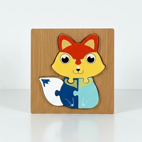 Pequepuzzle: Aprendo Jugando" Rompecabezas de Madera con Encantadores Diseños