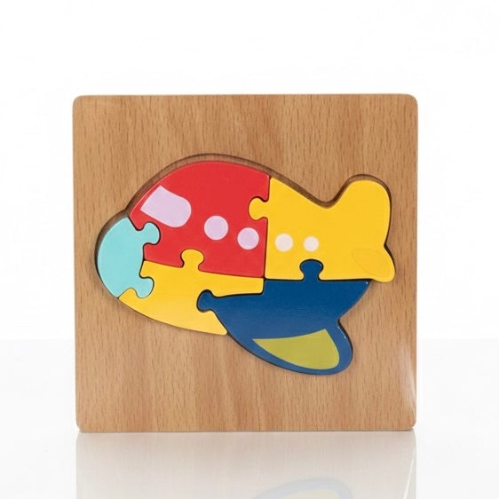 Pequepuzzle: Aprendo Jugando" Rompecabezas de Madera con Encantadores Diseños