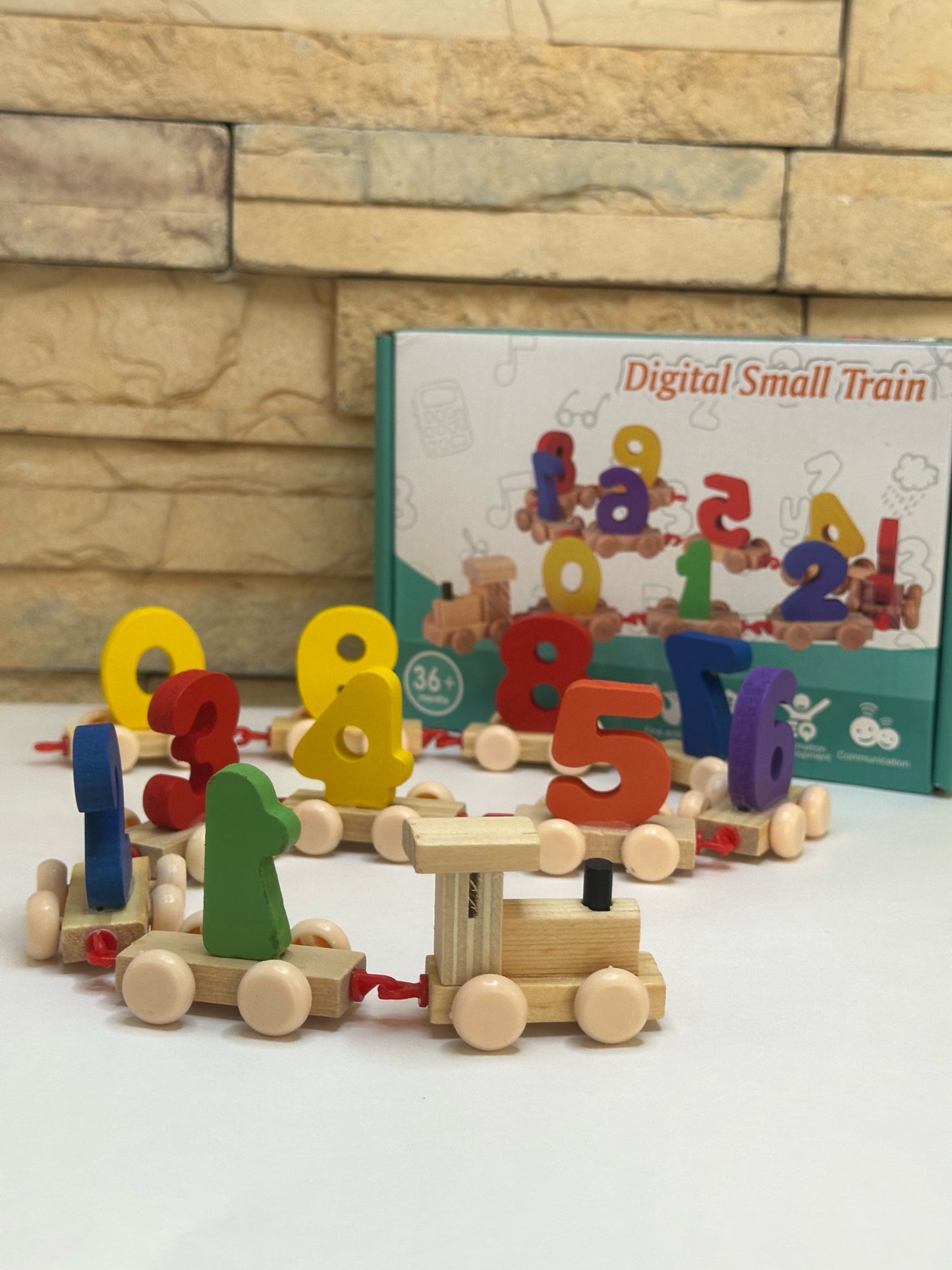 "TreniAprende" - Tren Educativo de Madera con Números y Formas
