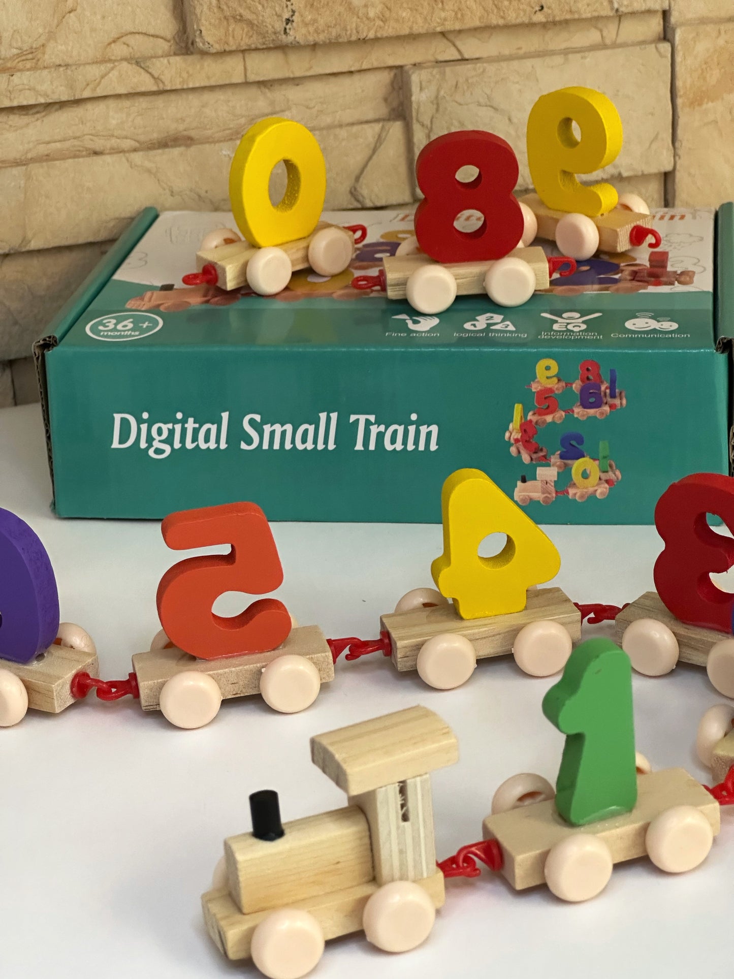 "TreniAprende" - Tren Educativo de Madera con Números y Formas