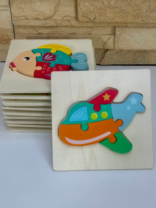 "Pequepuzzle: Aprendo Jugando" Rompecabezas de Madera con Encantadores Diseños