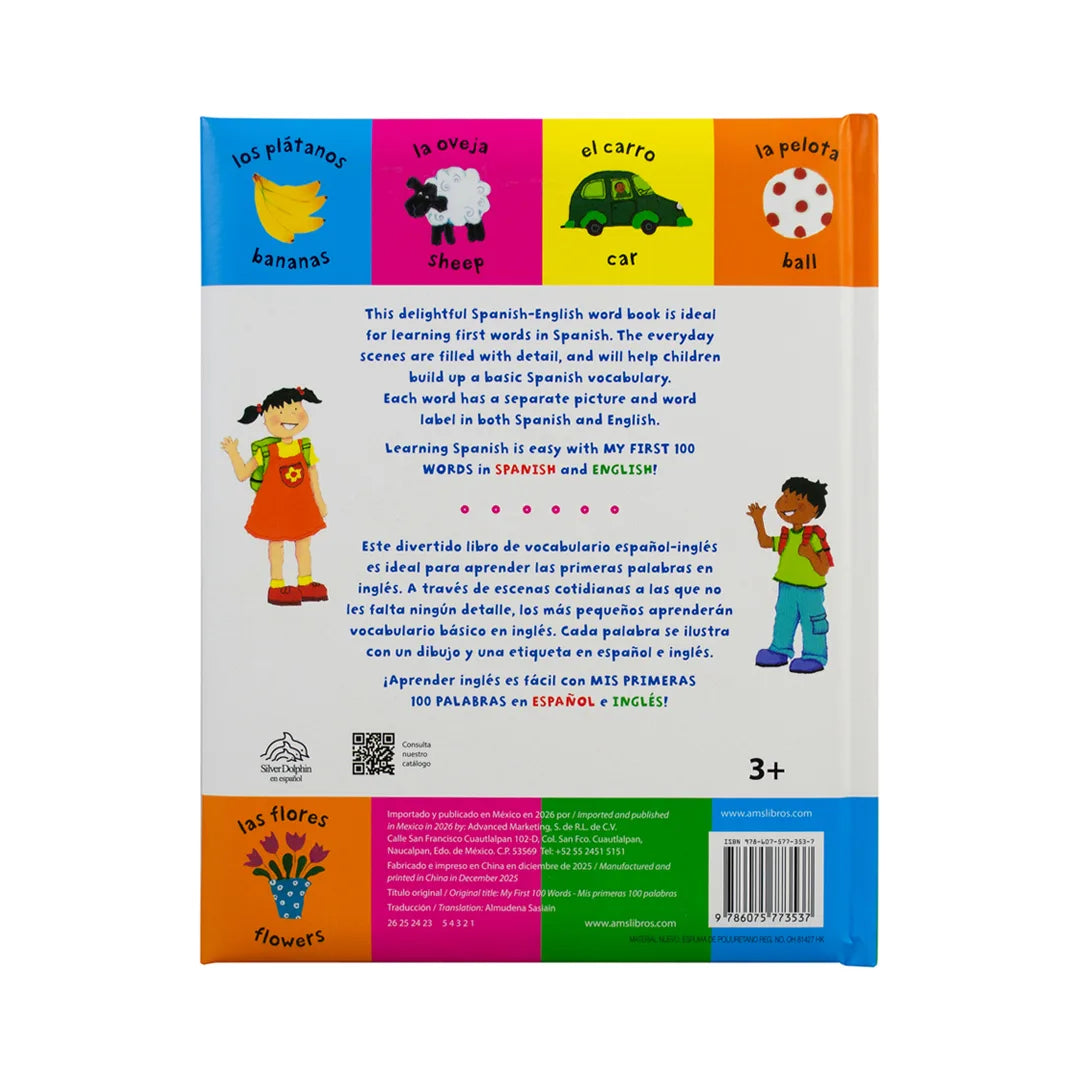 Libro Mis Primeras 100 Palabras – Libro bilingüe Español e Inglés