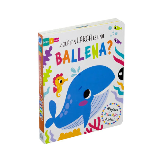 LIBRO INFANTIL DESLIZA Y BUSCA: ¿QUÉ TAN LARGA ES UNA BALLENA?