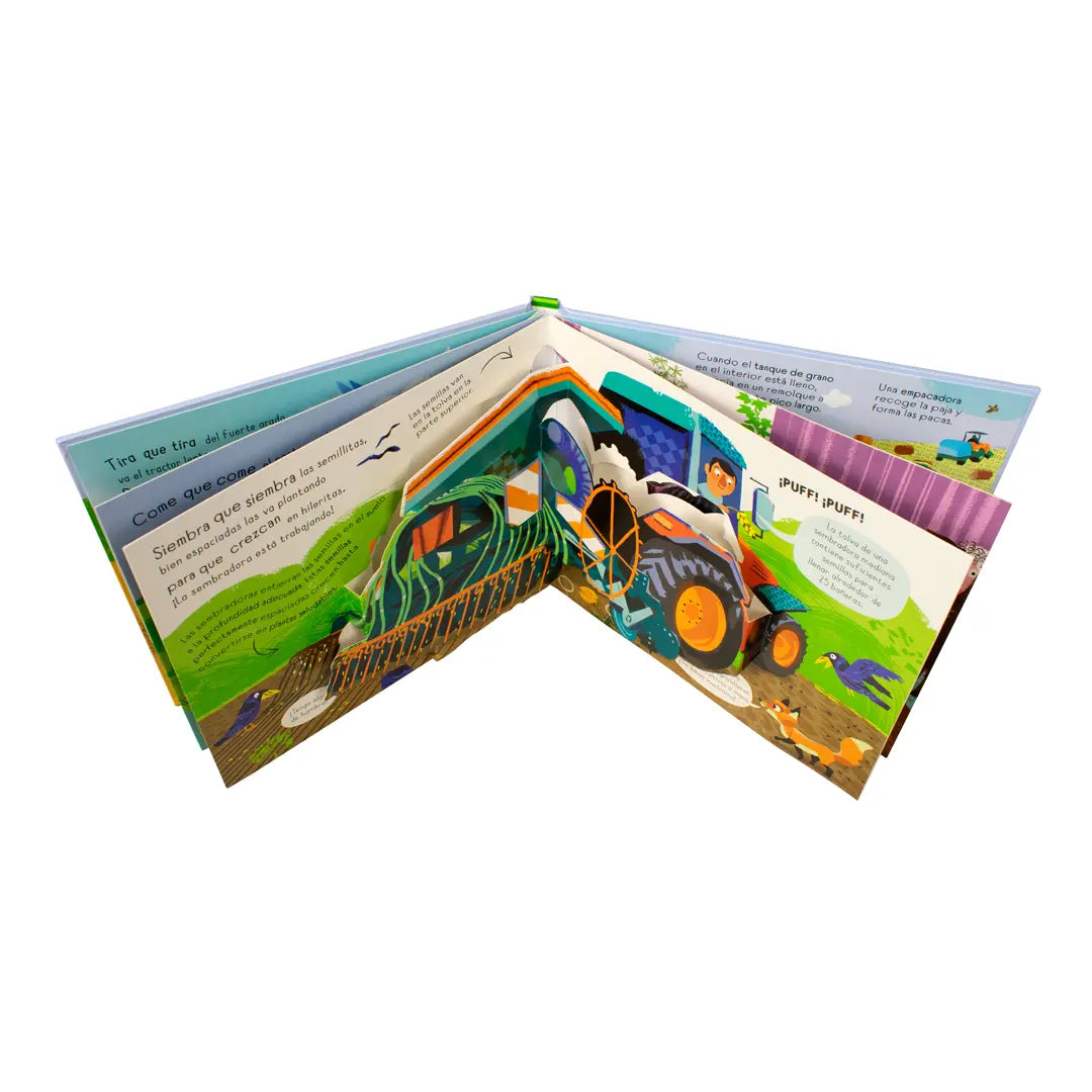 Libro Infantil con Pop Up: 3D Genial: 1. En la Granja. 2. En la obras 3. Mascotas adorables