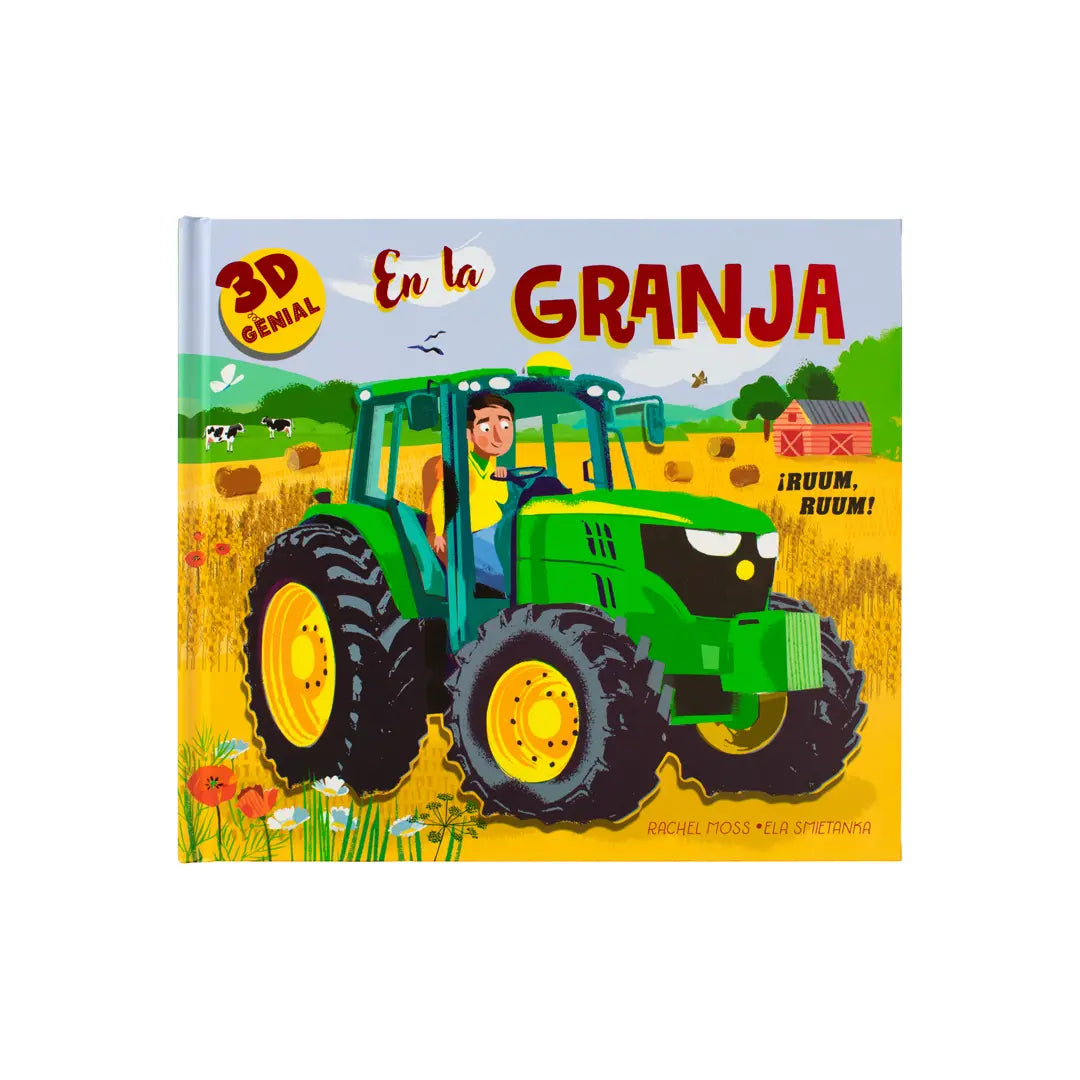 Libro Infantil con Pop Up: 3D Genial: 1. En la Granja. 2. En la obras 3. Mascotas adorables