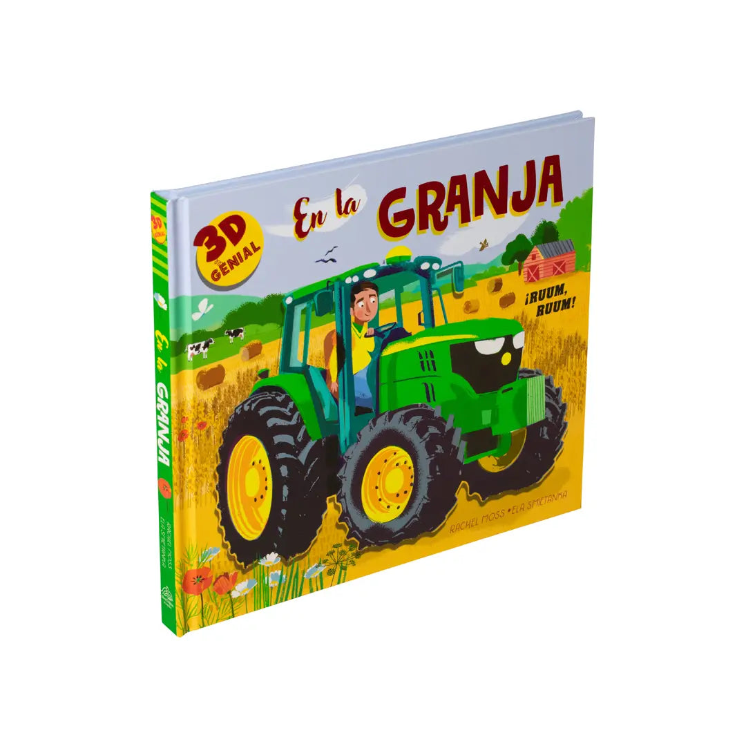 Libro Infantil con Pop Up: 3D Genial: 1. En la Granja. 2. En la obras 3. Mascotas adorables