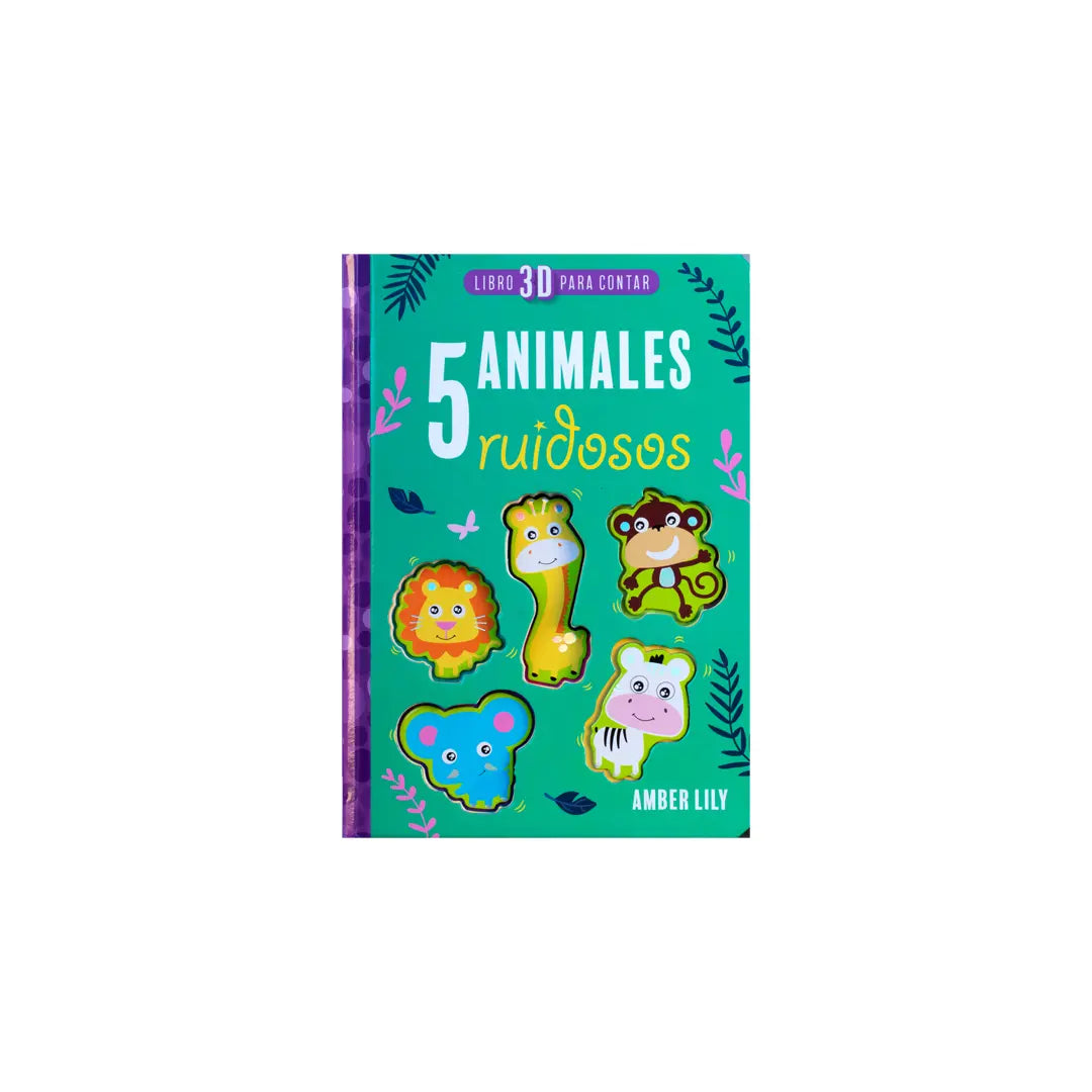Libro 3-D para contar: 1. Animales ruidosos. 2. Dinosaurios rugientes. 3. Unicaornios mágicosales divertidos. 2. Animales de la granja (Copia)