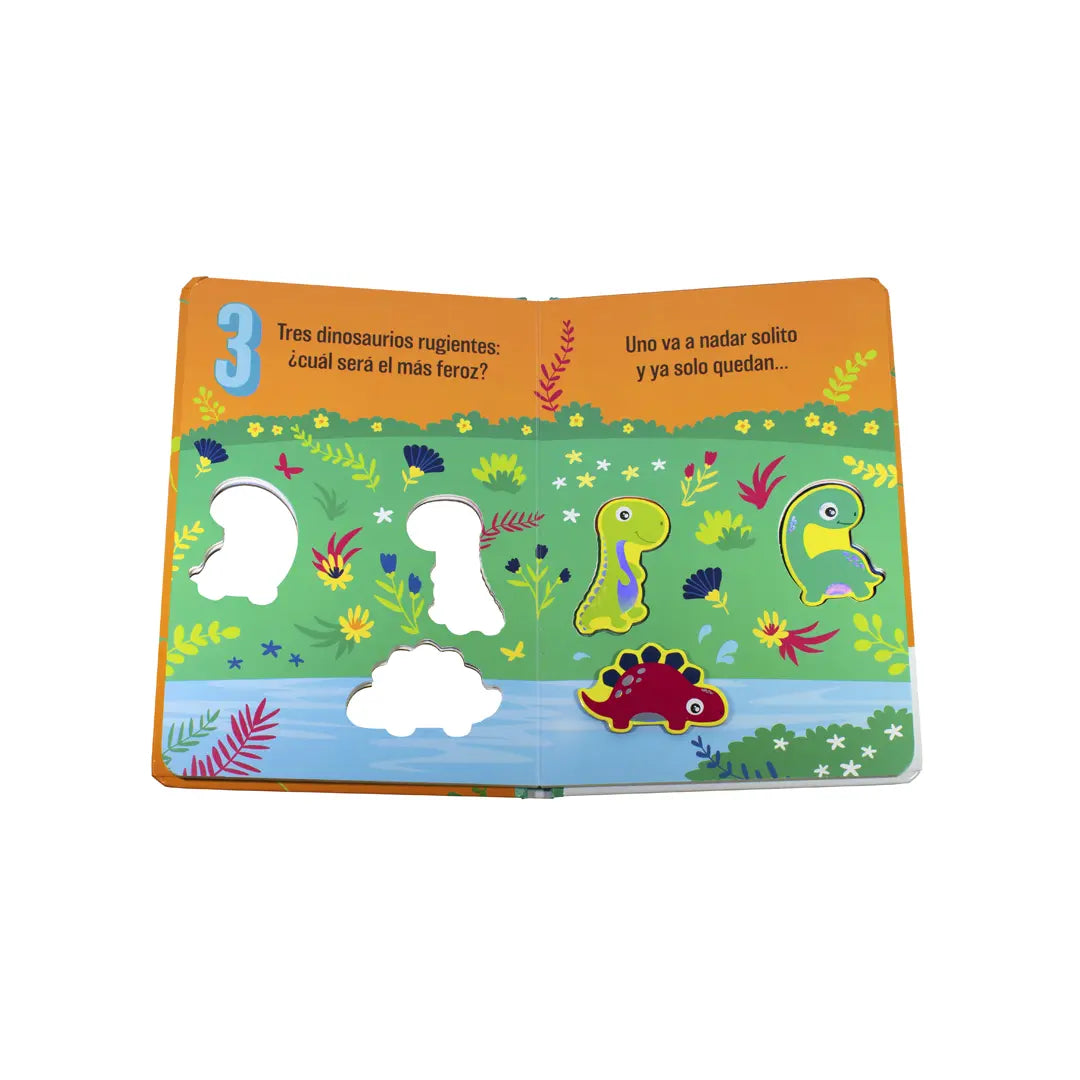 Libro 3-D para contar: 1. Animales ruidosos. 2. Dinosaurios rugientes. 3. Unicaornios mágicosales divertidos. 2. Animales de la granja (Copia)