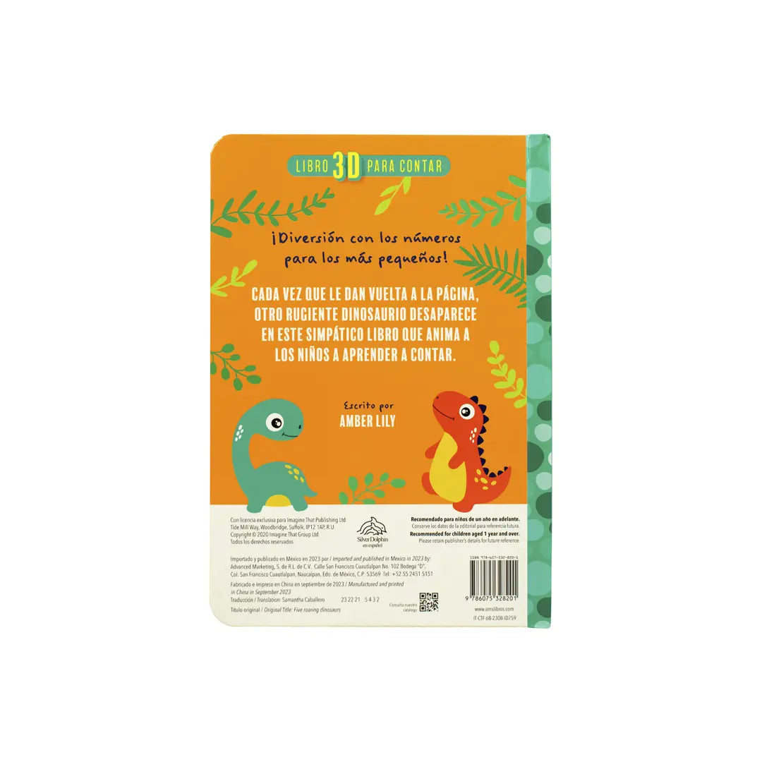 Libro 3-D para contar: 1. Animales ruidosos. 2. Dinosaurios rugientes. 3. Unicaornios mágicosales divertidos. 2. Animales de la granja (Copia)