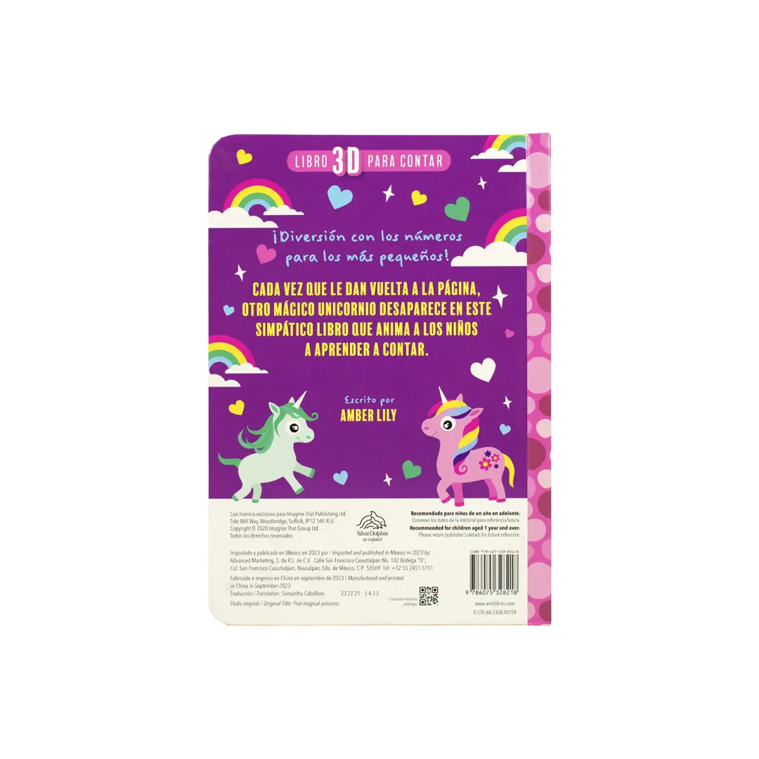 Libro 3-D para contar: 1. Animales ruidosos. 2. Dinosaurios rugientes. 3. Unicaornios mágicosales divertidos. 2. Animales de la granja (Copia)