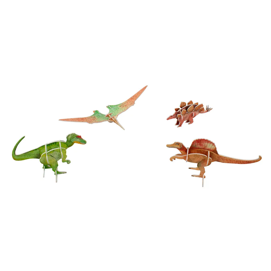 LIBRO INFANTIL CON 4 MODELOS 3D: LIBRO DE DINOSAURIOS