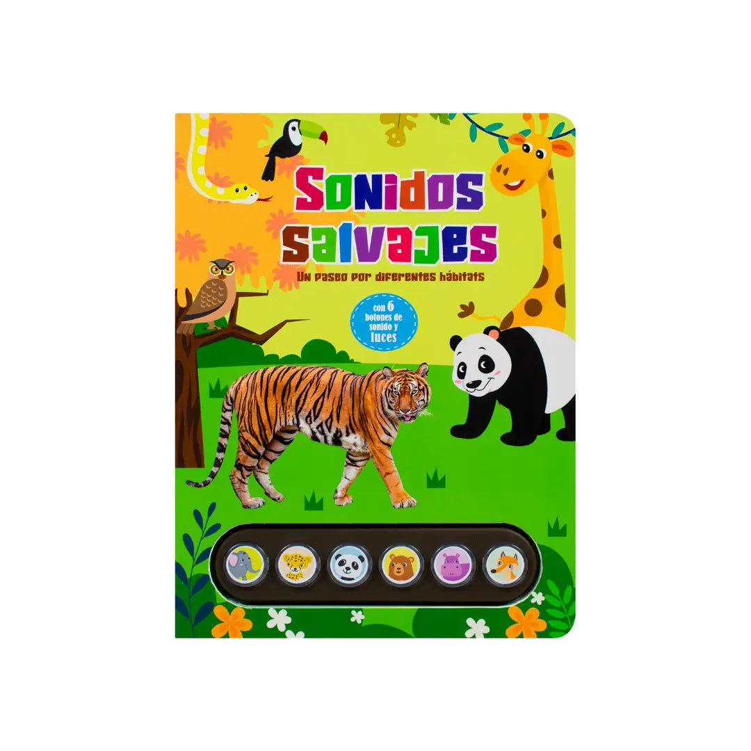 LIBRO Light Up: 1. "Mascotas Divertidas" y/o 2. "Sonidos salvajes"