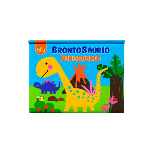Libro mini dino pop uo brontosaurio y estegosaurio