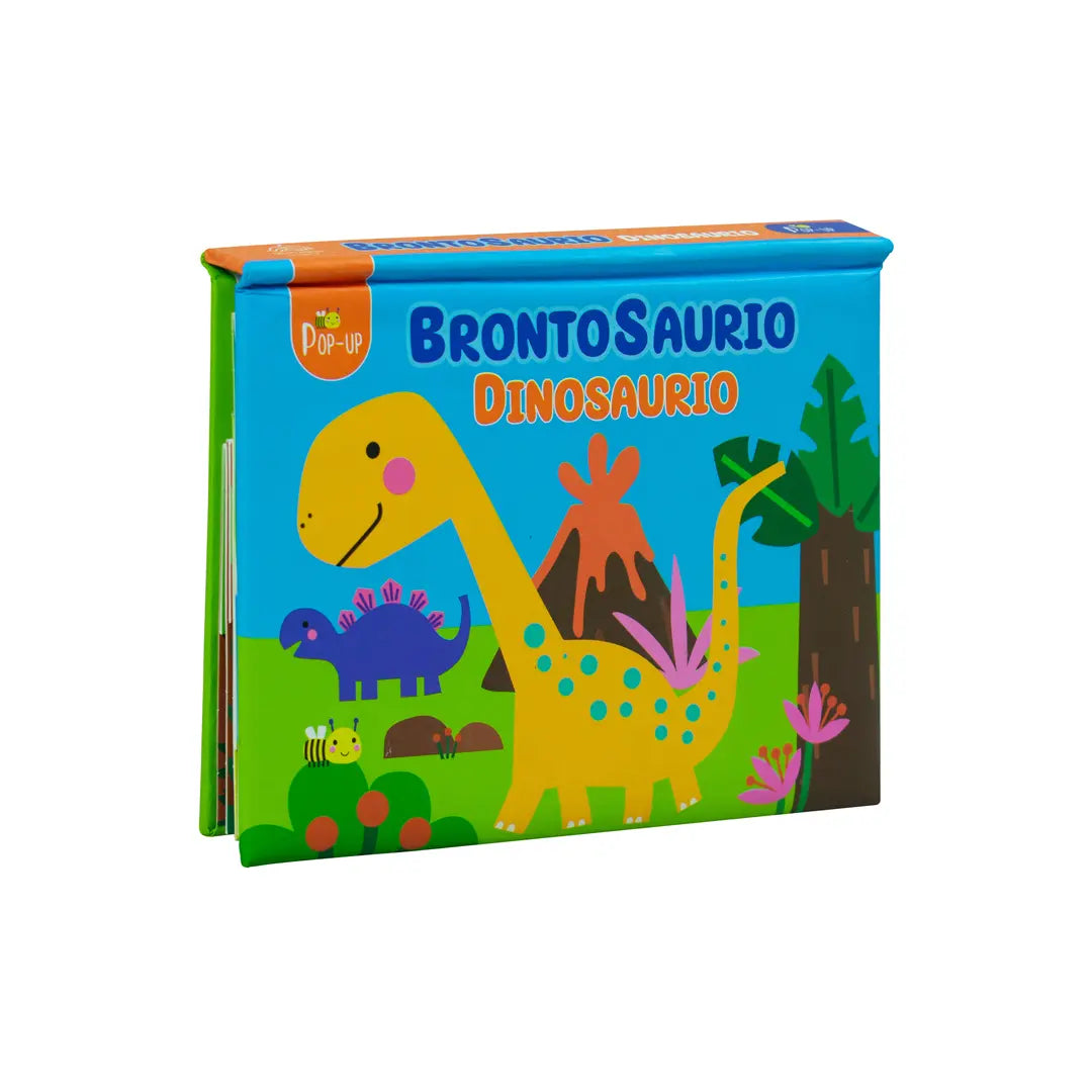 Libro mini dino pop uo brontosaurio y estegosaurio