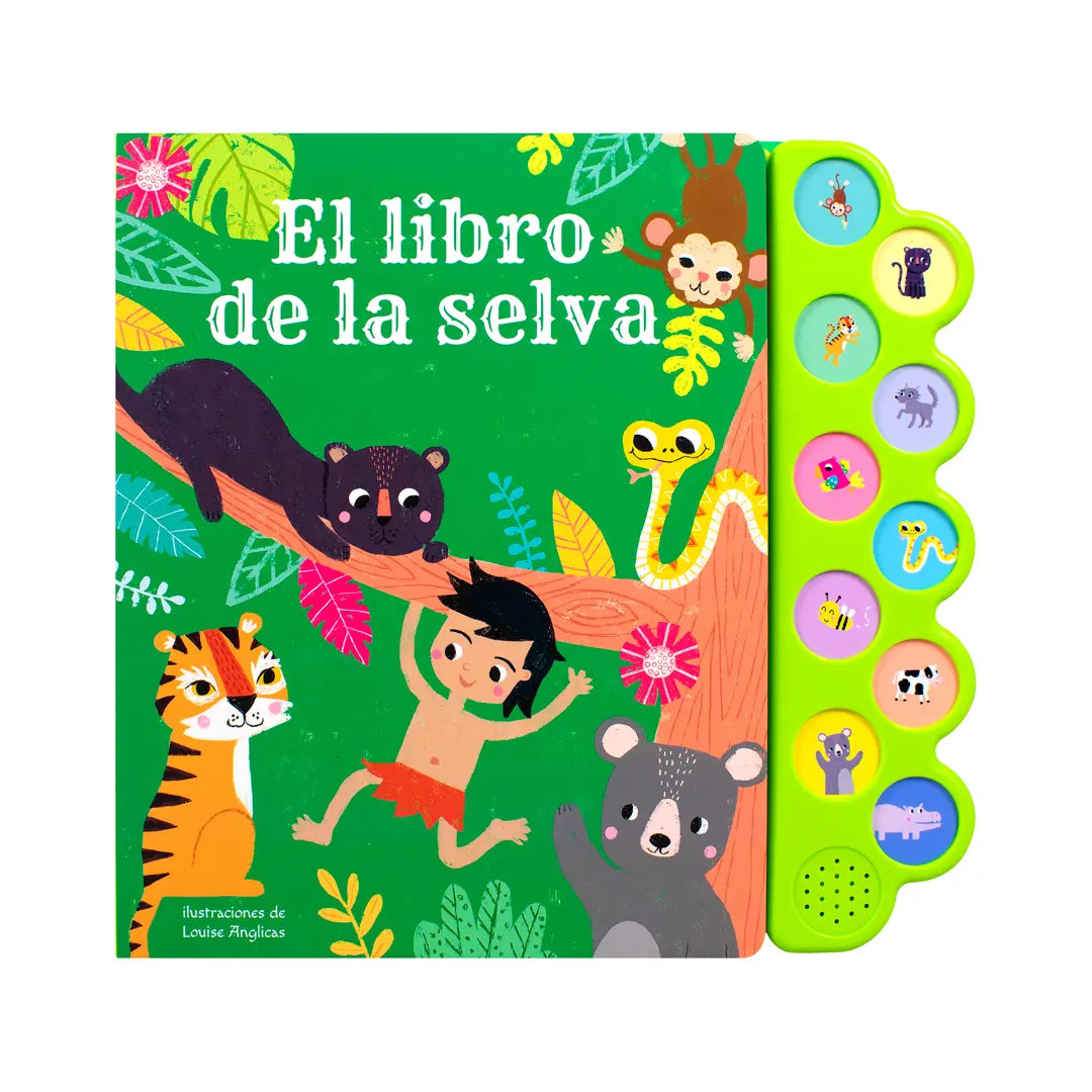 Libro de 10 SONIDOS EL LIBRO DE LA SELVA