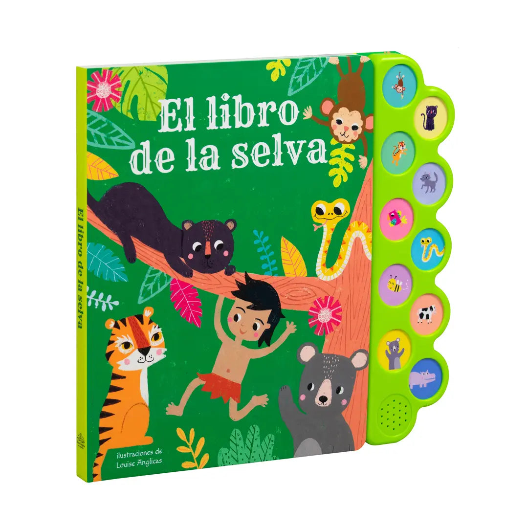 Libro de 10 SONIDOS EL LIBRO DE LA SELVA