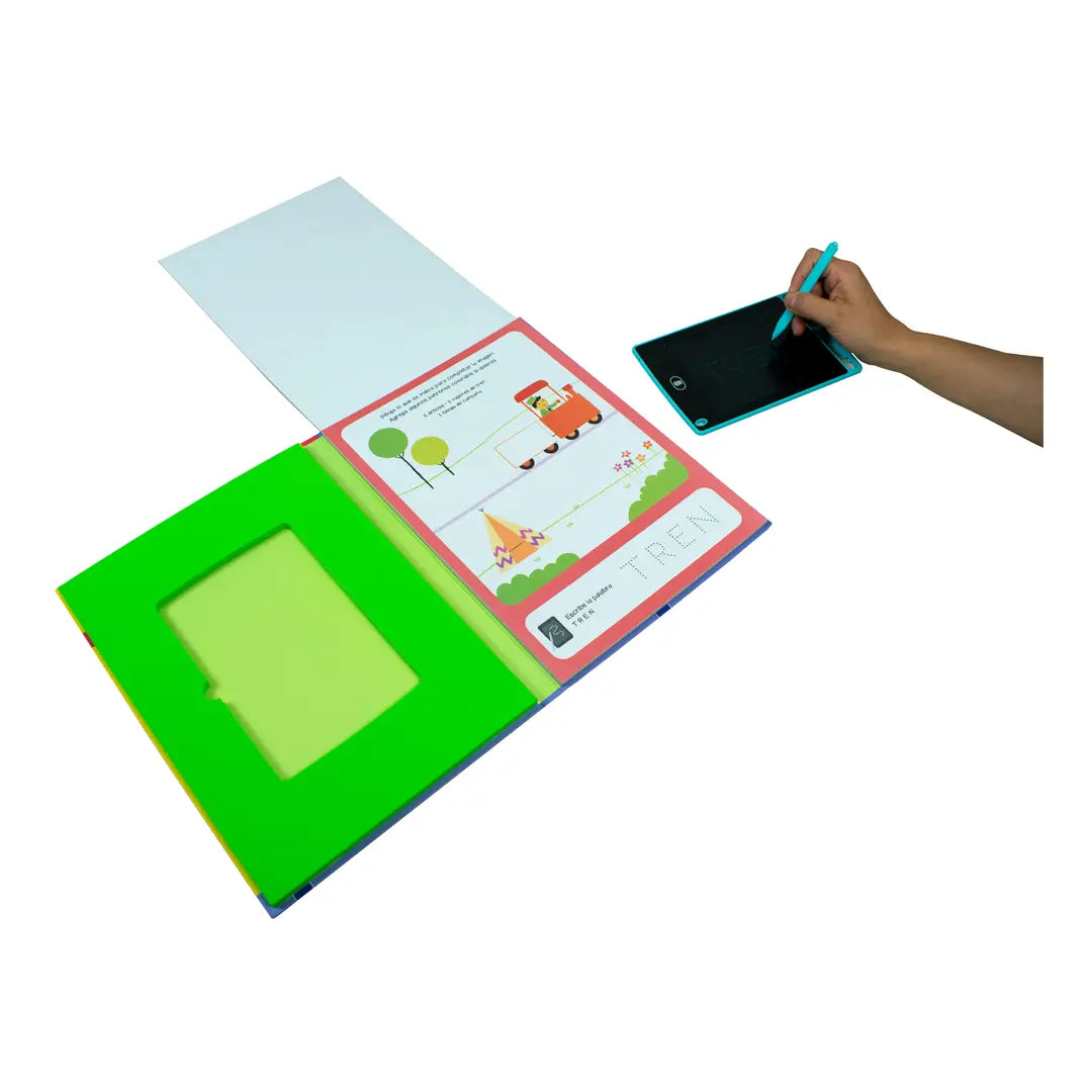 MI PRIMER LIBRO DE ACTIVIDADES CON TABLETA 5+(AMARILLO) Y/O (VIOLETA)