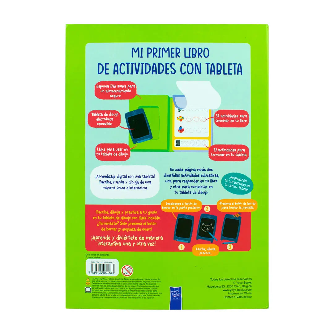 MI PRIMER LIBRO DE ACTIVIDADES CON TABLETA 5+(AMARILLO) Y/O (VIOLETA)