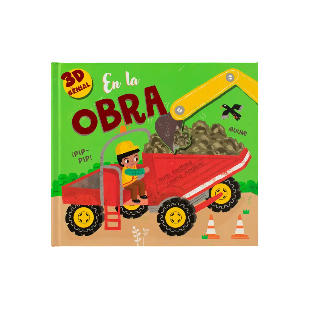 Libro Infantil con Pop Up: 3D Genial: 1. En la Granja. 2. En la obras 3. Mascotas adorables