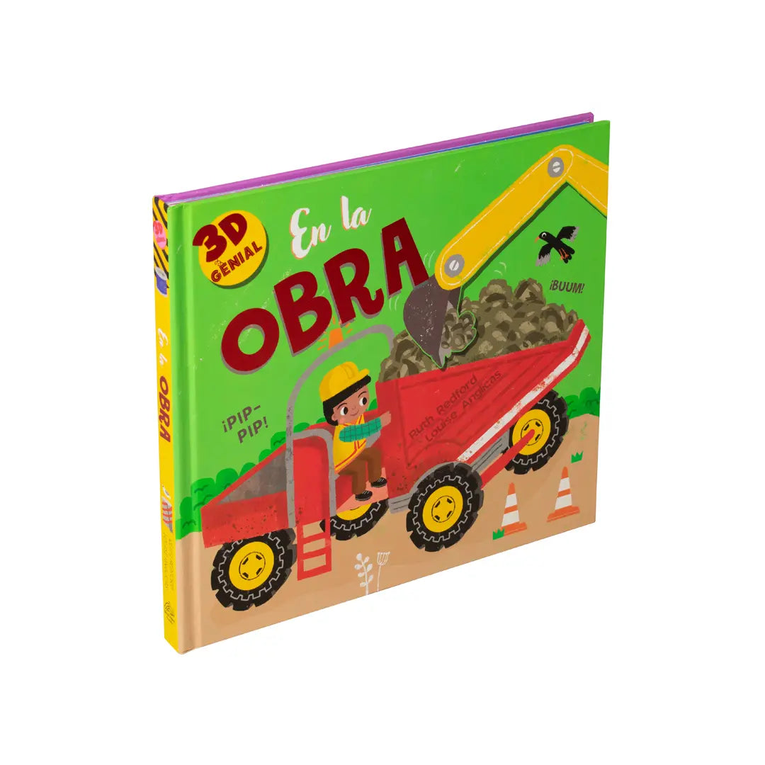 Libro Infantil con Pop Up: 3D Genial: 1. En la Granja. 2. En la obras 3. Mascotas adorables