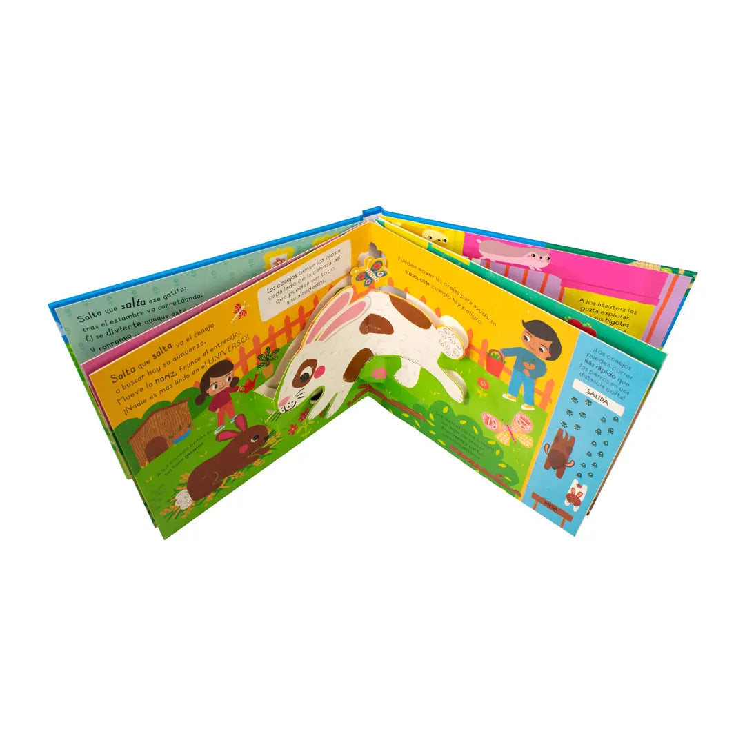 Libro Infantil con Pop Up: 3D Genial: 1. En la Granja. 2. En la obras 3. Mascotas adorables