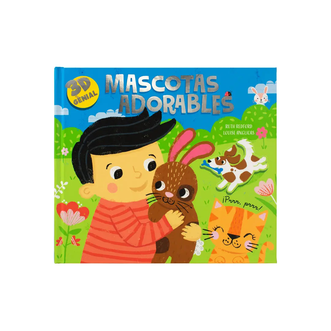 Libro Infantil con Pop Up: 3D Genial: 1. En la Granja. 2. En la obras 3. Mascotas adorables