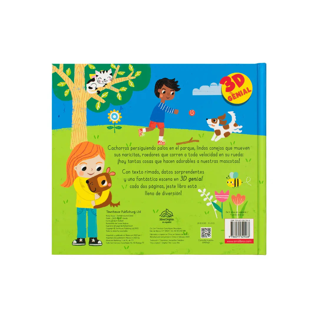 Libro Infantil con Pop Up: 3D Genial: 1. En la Granja. 2. En la obras 3. Mascotas adorables