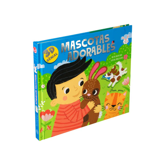 Libro Infantil con Pop Up: 3D Genial: 1. En la Granja. 2. En la obras 3. Mascotas adorables