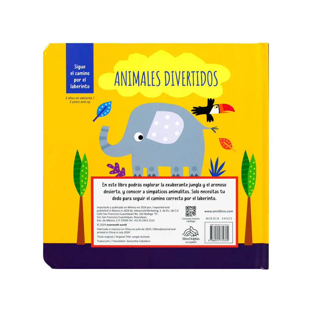 Libro sigue el camino por el laberinto: 1. Animales divertidos. 2. Animales de la granja