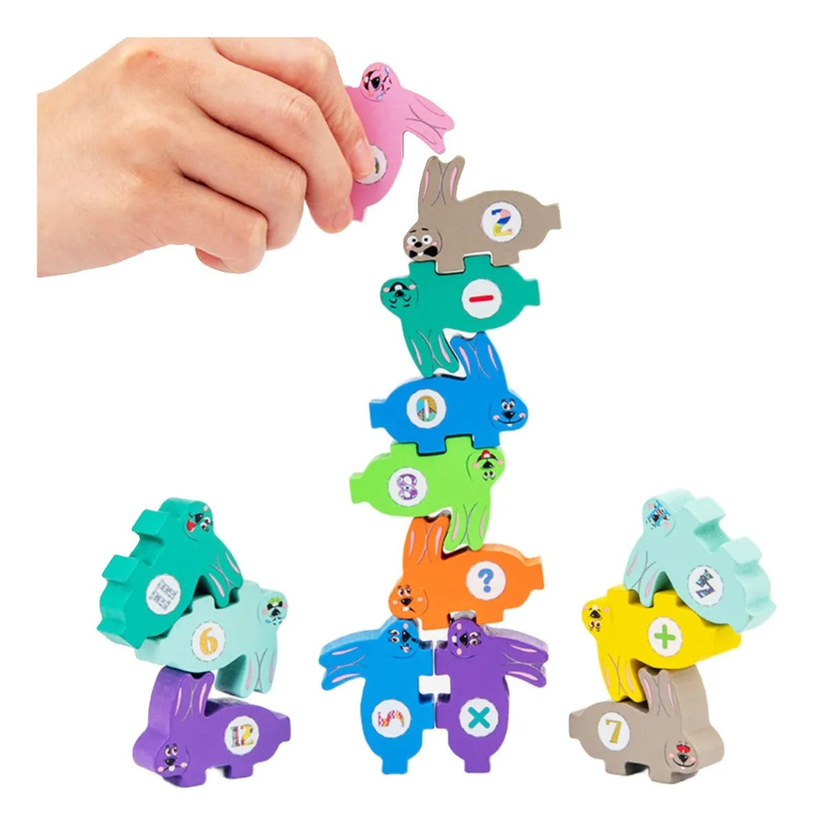 Jenga Conejito Didáctico – Torre de Equilibrio y Coordinación para Niños