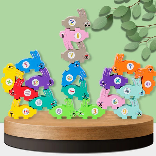 Jenga Conejito Didáctico – Torre de Equilibrio y Coordinación para Niños